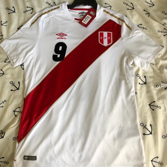 Peru home Guerrero Jersey M World Cup Russia 2018 - Picture 1 of 3